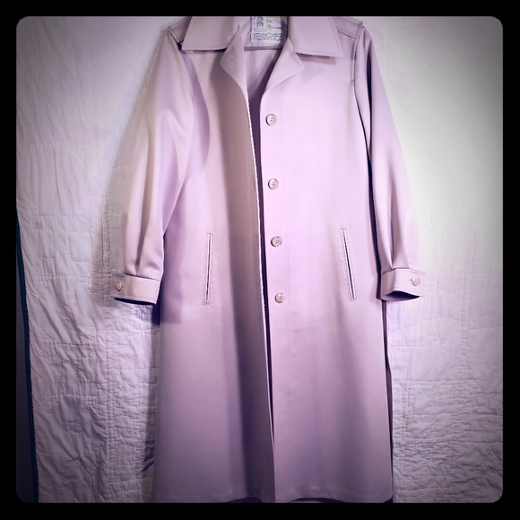 London Fog Ivory Trench Coat 3/4 length - Picture 1 of 8